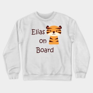 Elias on board baby sticker Crewneck Sweatshirt